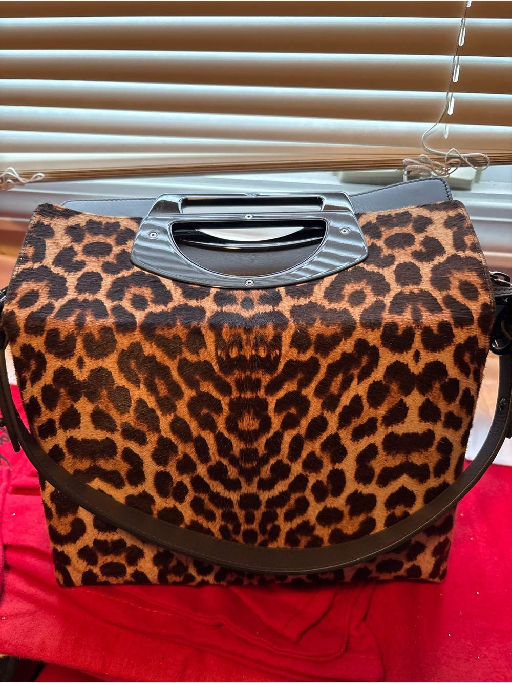 Christian Louboutin Leopard-Print Shoulder Bag - Black & Brown